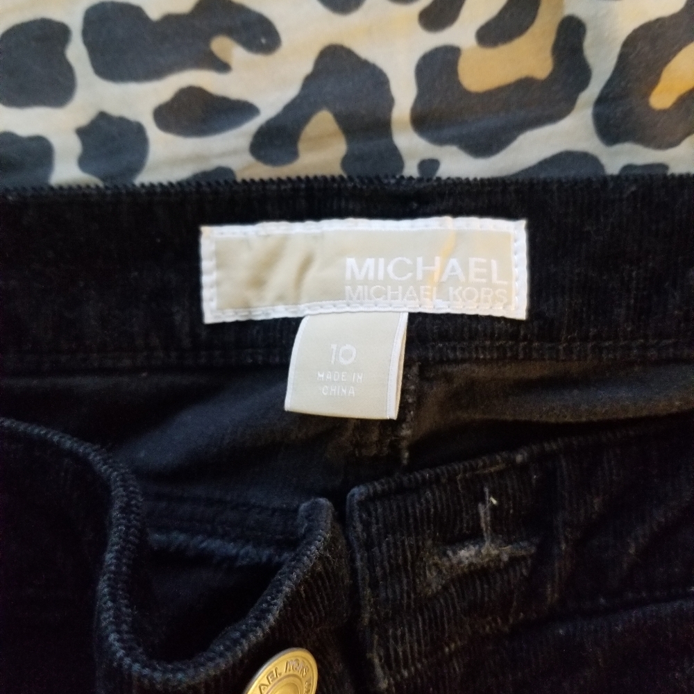 Michael Kors Black Corduroy